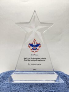 Ninth Annual National President's Award for Marketing Excellence, Boy Scouts of American, 2007
